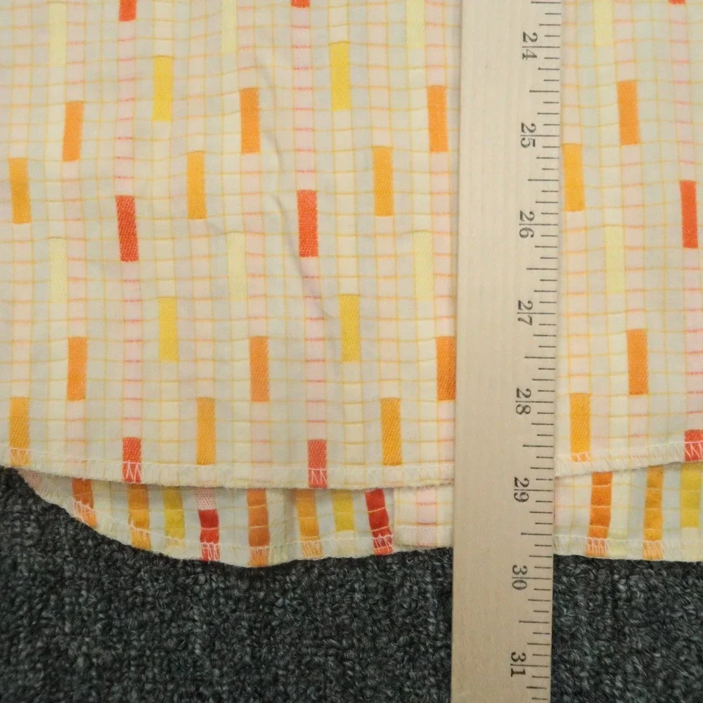VINTAGE Levis Shirt Mens Small 15 Peach‎ Pearl Snap Western Short Sleeve 60s 70s